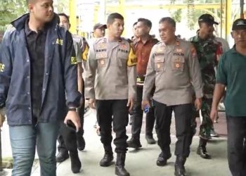 Pastikan Pengunjung Aman dan Nyaman. Anggota Polres Gresik Sambangi Tempat Wisata Lontar Sewu