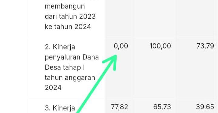 Desa Kalipadang Skor Nol Dana Desa: Gagal Total, Tak Dapat Insentif