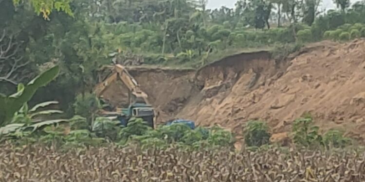 Terasa Kebal Hukum : Diduga Tak Berizin Tambang Pasir Silica di Desa Cokrowati, Tambakboyo Bebas Beraktifitas