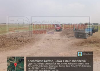 Galian C Ilegal di Desa Wedani Cerme Diduga Milik Makin, Negara Dirampok Terang-Terangan