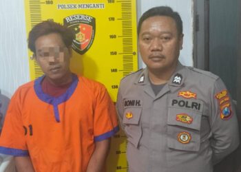 Beraksi di Enam TKP..! Polsek Menganti Berhasil Mengamankan Pemuda Asal Cerme